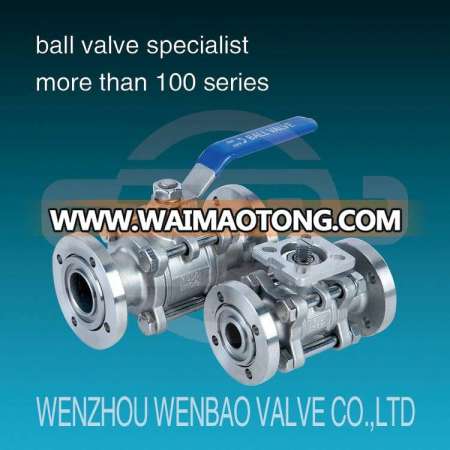 Gud High Vacuum (pressure) Ball Valve with Flanged Ends