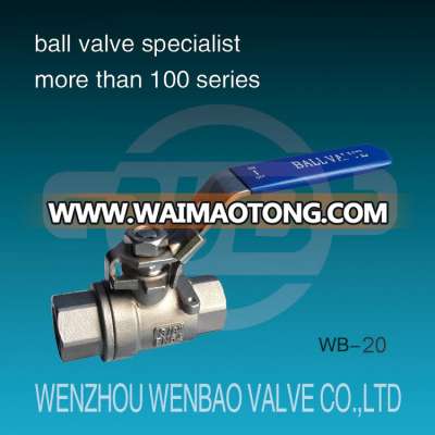 DIN 2-PC Female Threaded Manual Ball Valve 1000 Wog