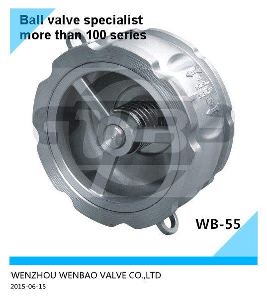 A351 CF8 Wafer Type Check Valve Dn100 Pn40