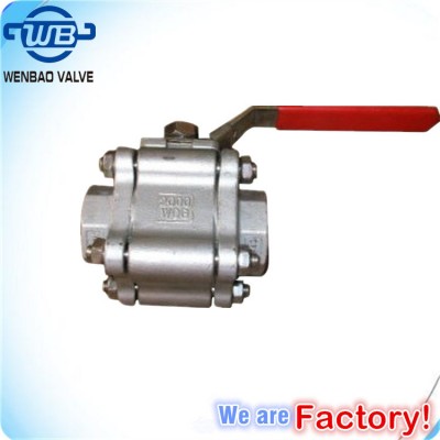 3PC High Pressure Stainless Steel Ball Valve with Butt-Welding Type