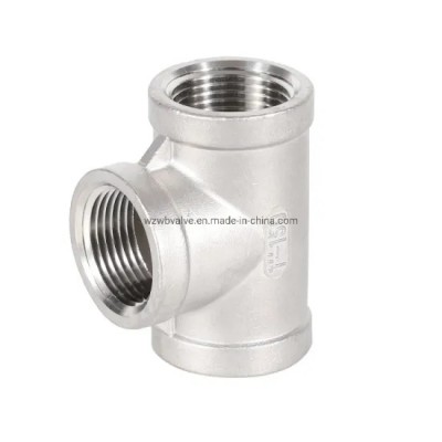 Stainless Steel Seamless Pipe Fitting/Equal/Reducing/Mechanical/Female/Threaded Tee