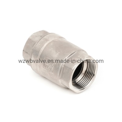 Female Vertical Spring Check Valve with Screw Ends